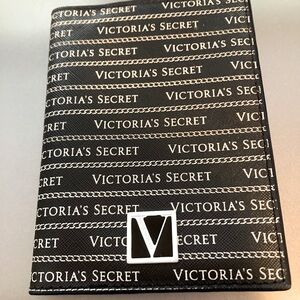 NWOT Victoria's Secret Black and White Travel Wallet/Passport Holder